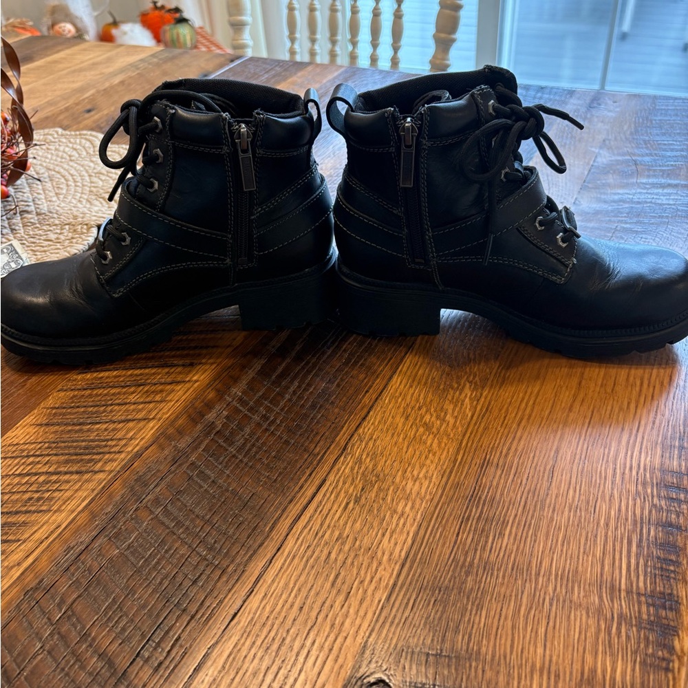 Harley-Davidson Tegan Lace Up with Side Zipper Boot - Picture 2 of 6